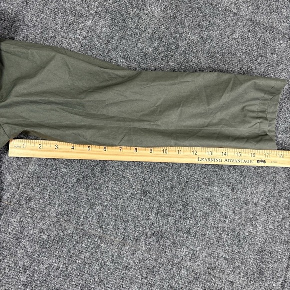 Vintage Y2K Banana Republic Water Resistant Mac Jacket Coat Cotton Green Size M - Picture 10 of 11